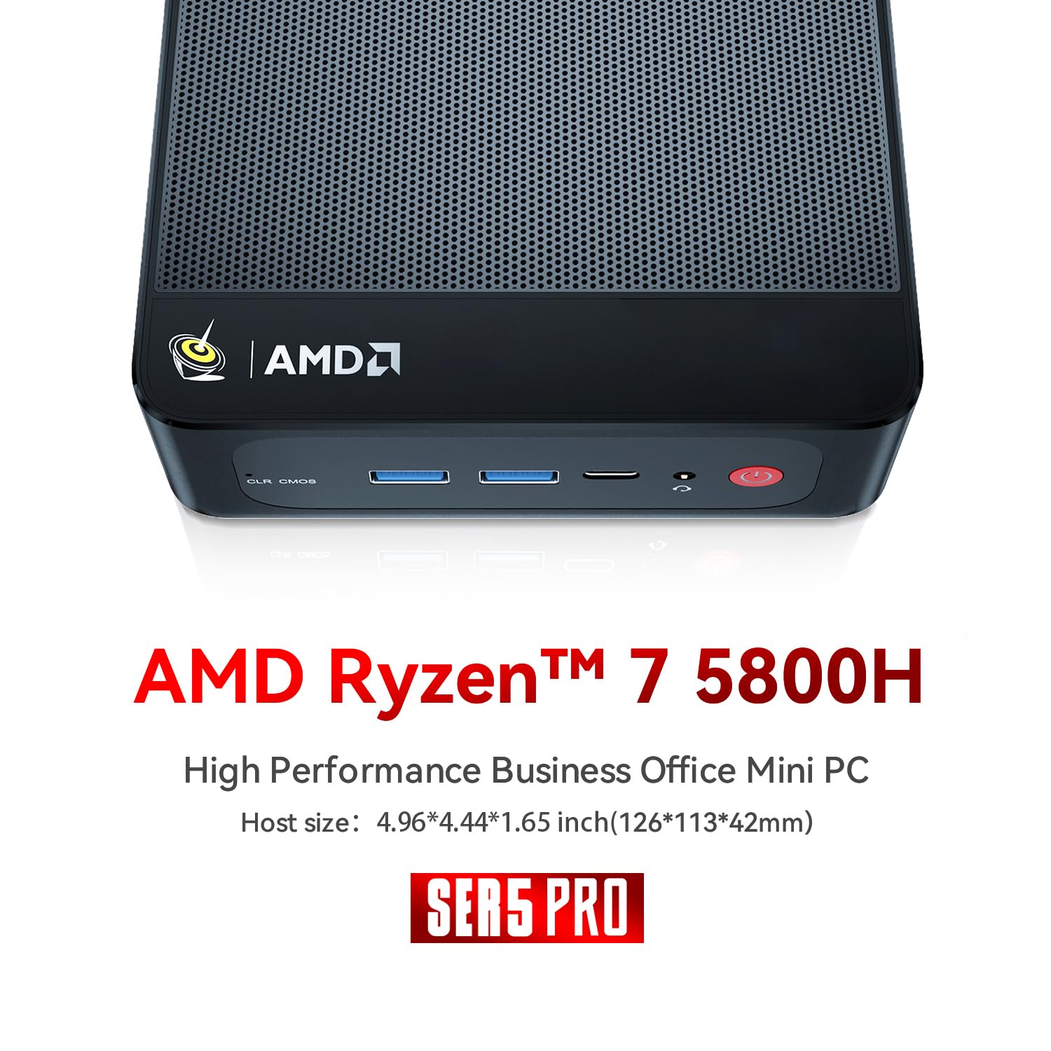 ミニPC SER SERIES MINI PC AMD Ryzen 7 5800H Beelink gaming mini PC z AMD Ryzen 7 5800H, 8 rdzeni 16
